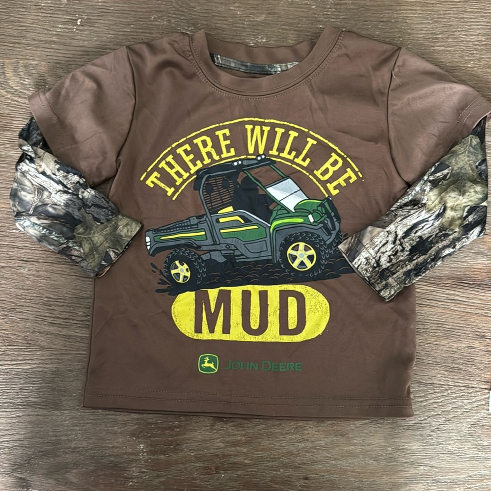 John Deere there will be mud Shirt 2T
